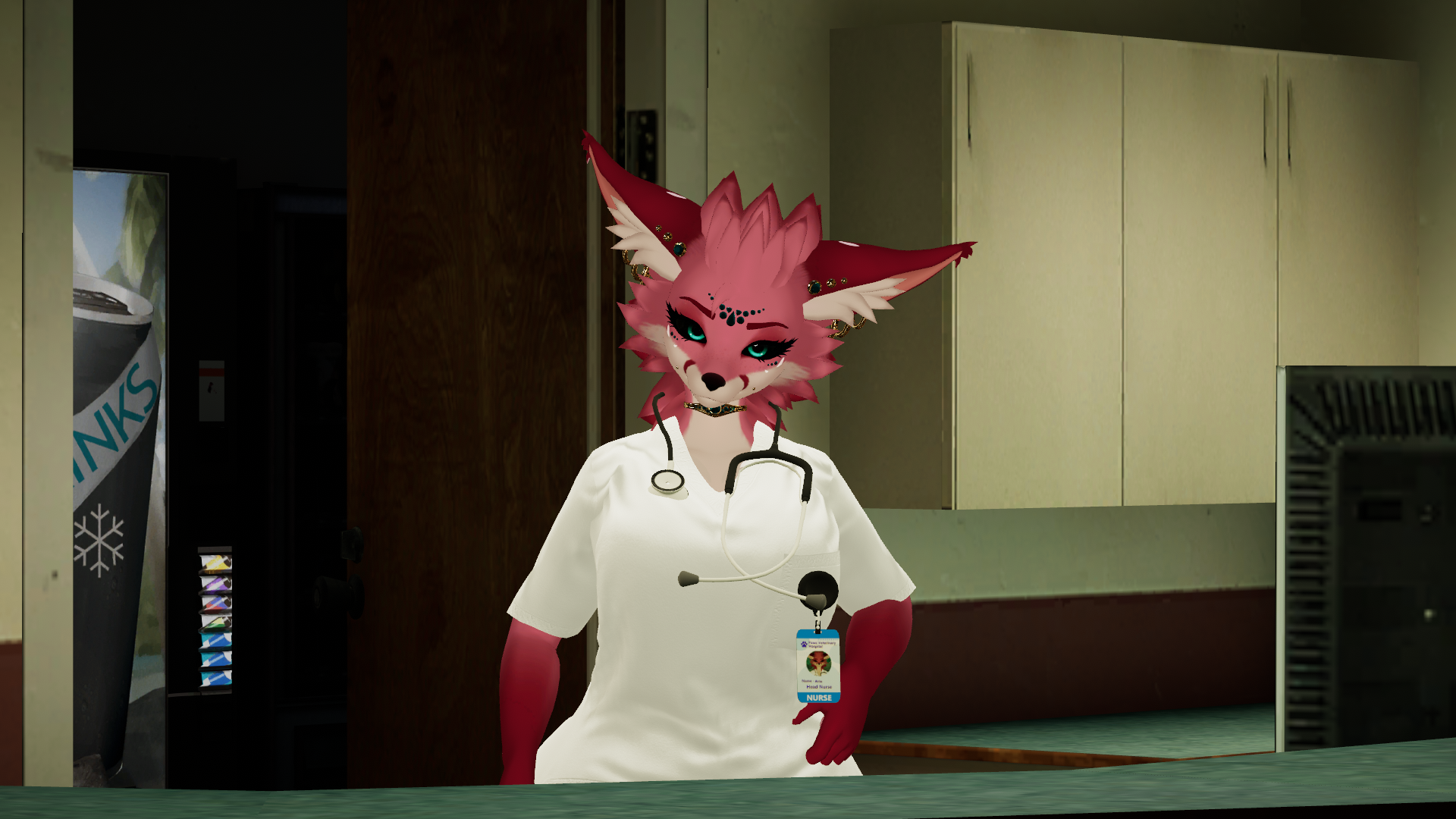 Nurse Outfit For Nova, Foxmoth, Hyenid | VRChat Clothing