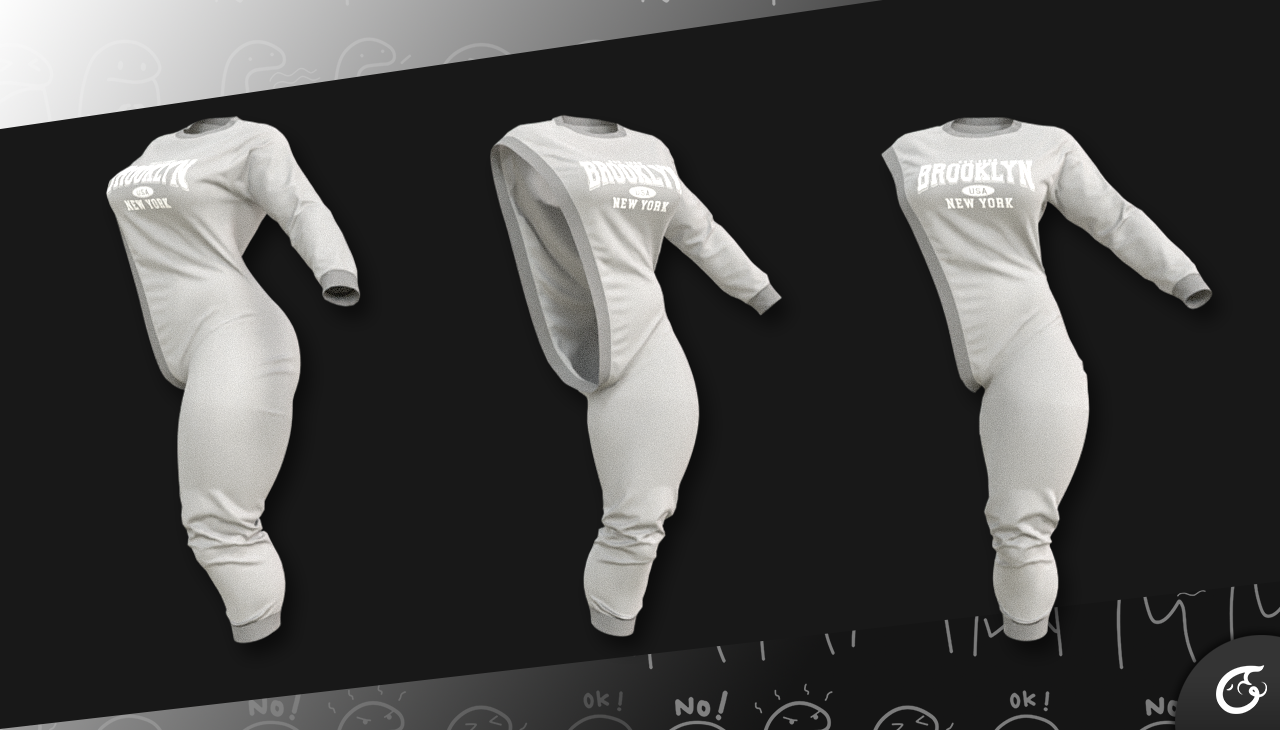 Brooklyn Sweater Meme Outfit For Novabeast | VRChat Clothing