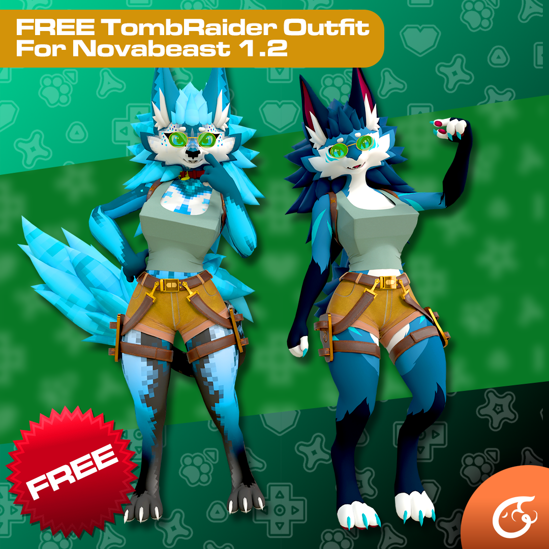 Perfecto's Ultra FREE NovaRaider Outfit For Novabeast 1.2 | VRChat Clothing