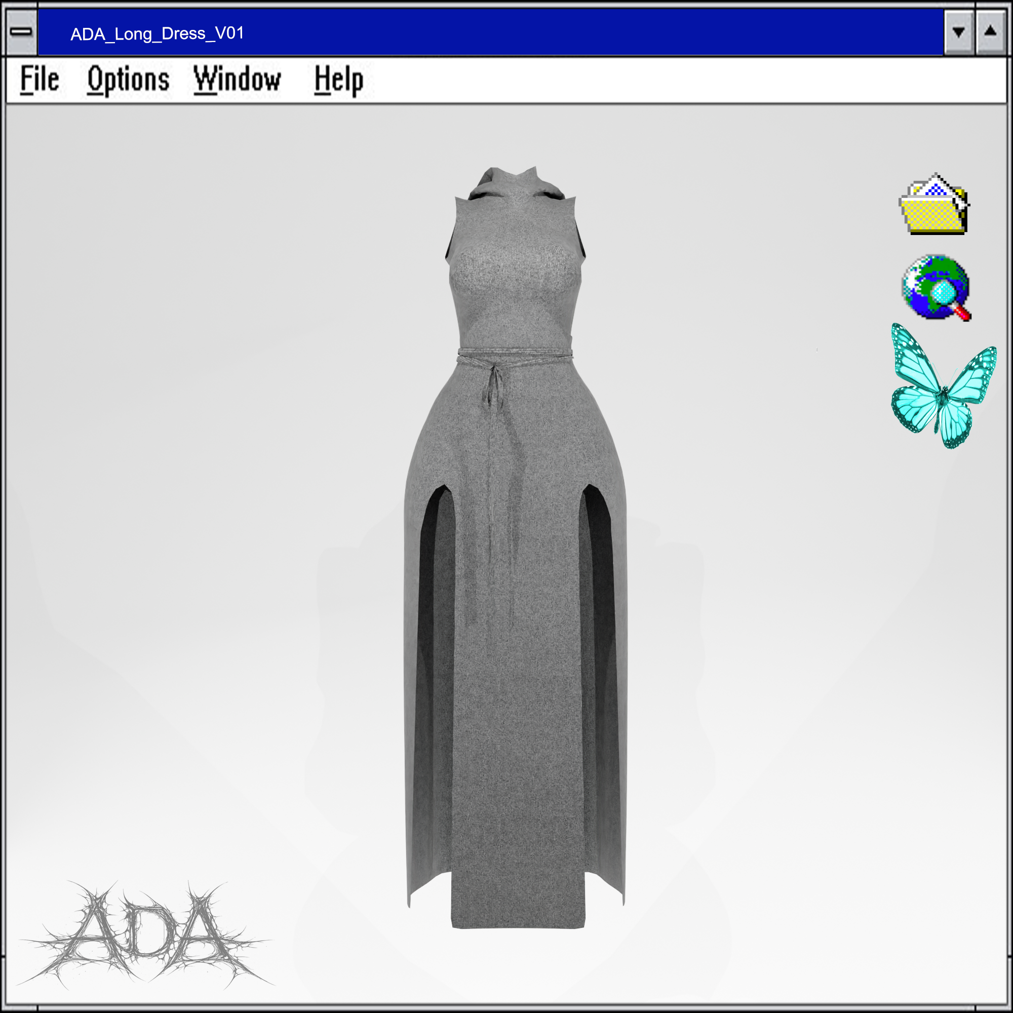 ADA Long Dress v01