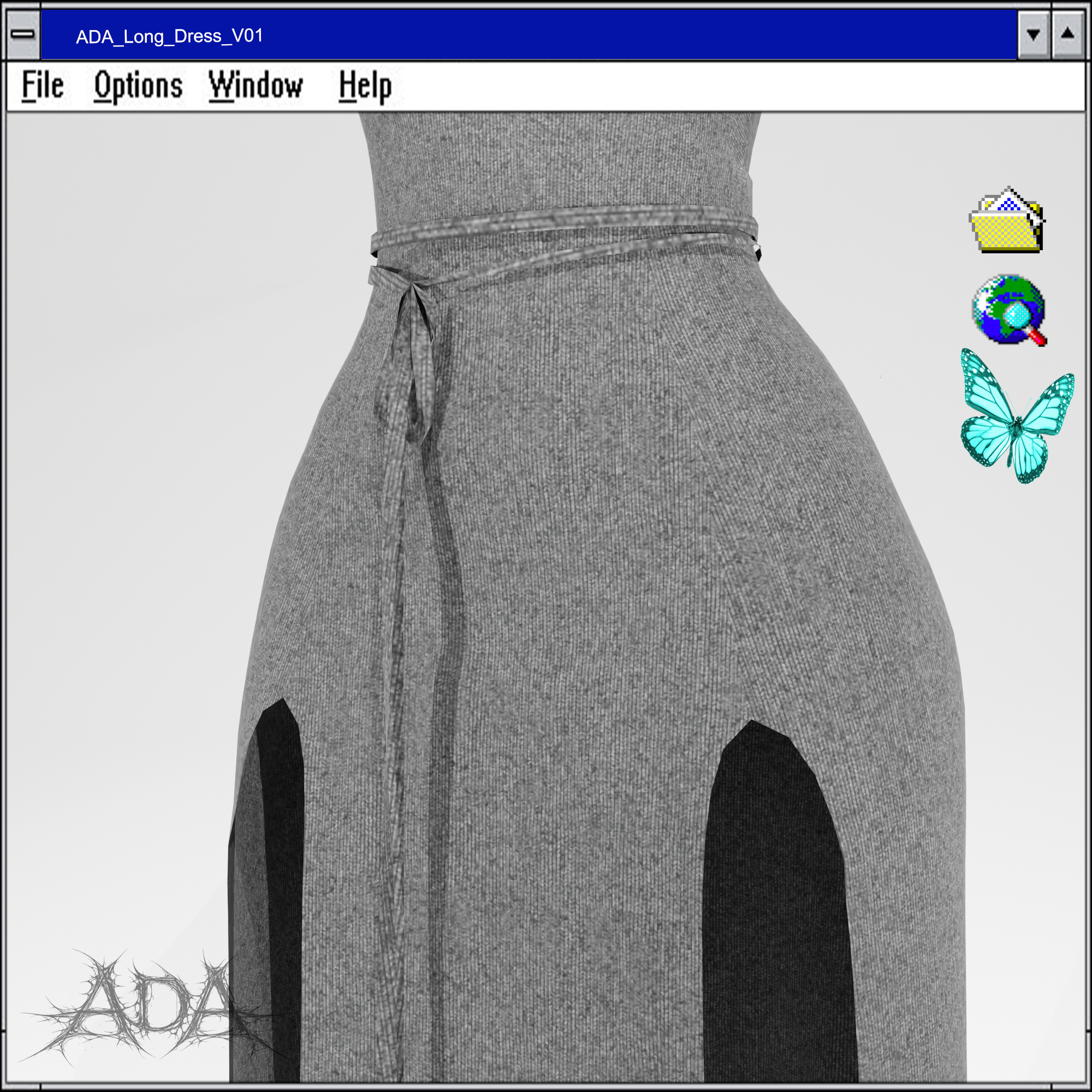 ADA Long Dress v01