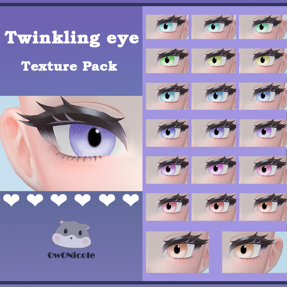 Twinkling Eyes ✧ Texture Pack (𝐅𝐎𝐑 𝐀𝐌𝐄𝐋𝐈𝐀 , 𝐒𝐀𝐕𝐈, 𝐂𝐈𝐂𝐈𝐄𝐀𝐀𝐀 𝐇𝐄𝐀𝐃)