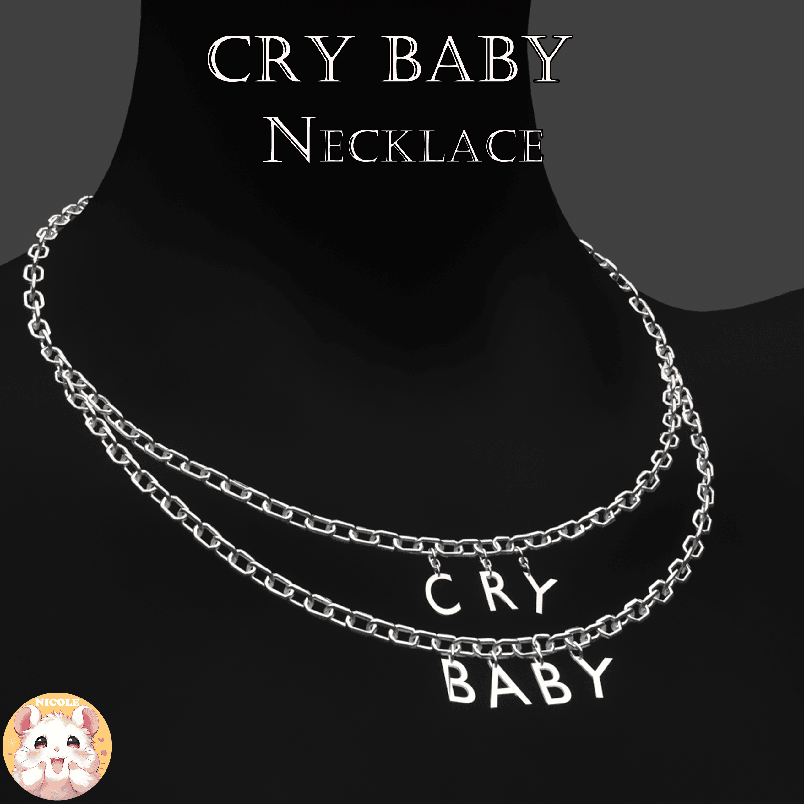 ඞ [ FREE in server  ] CRYBABY Necklace