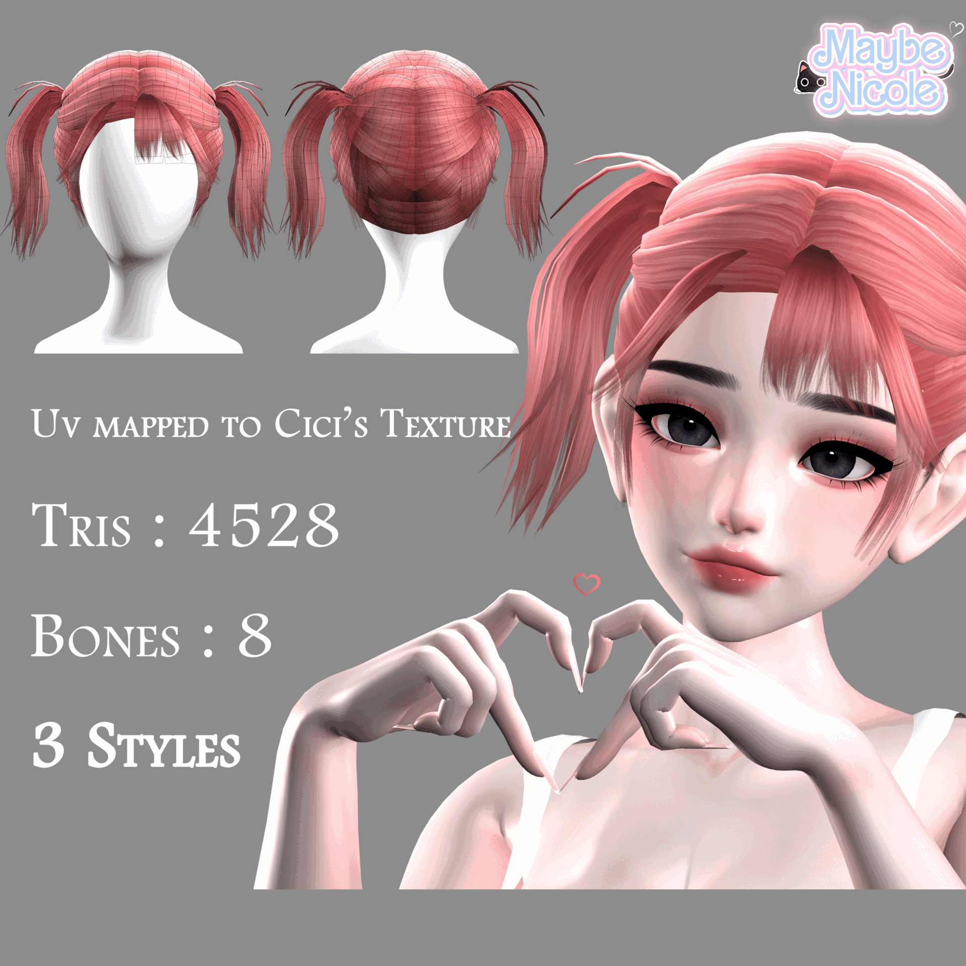 ʚ♡ɞ [Free in Server] Hana's Twintali -VRChat