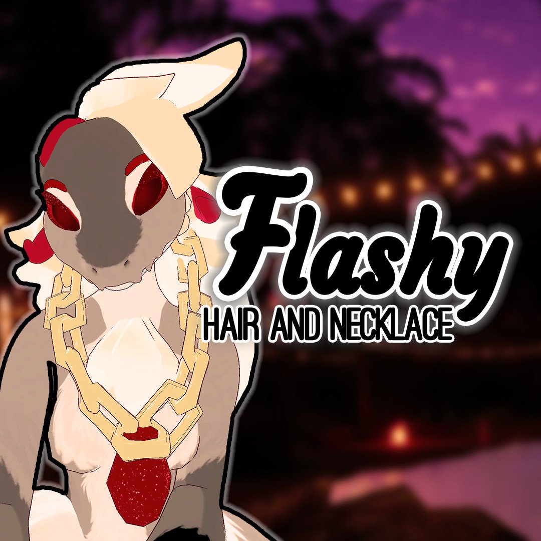 Flashy Hair & Necklace Set