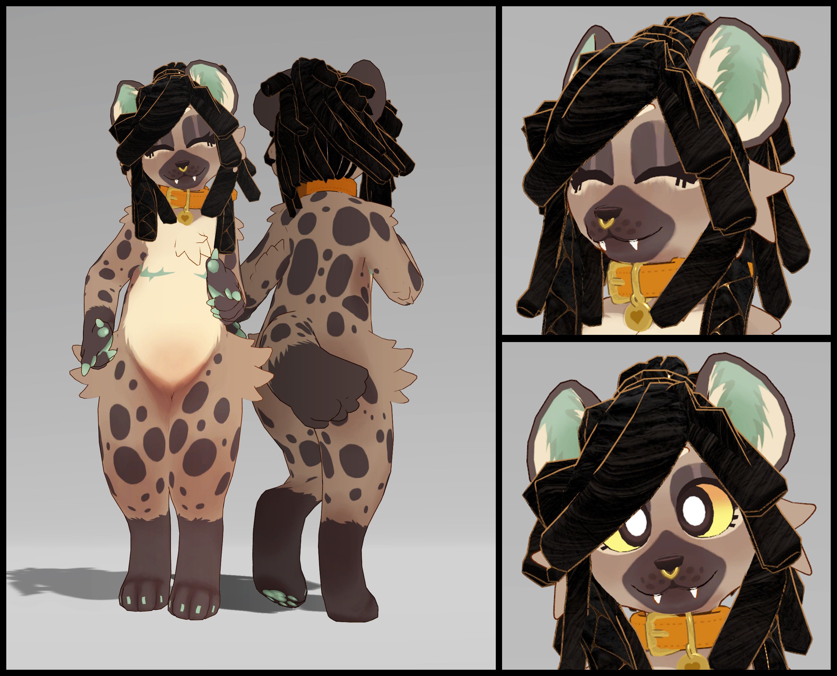 Chunky Dreadlocks for Skip4D Chibi