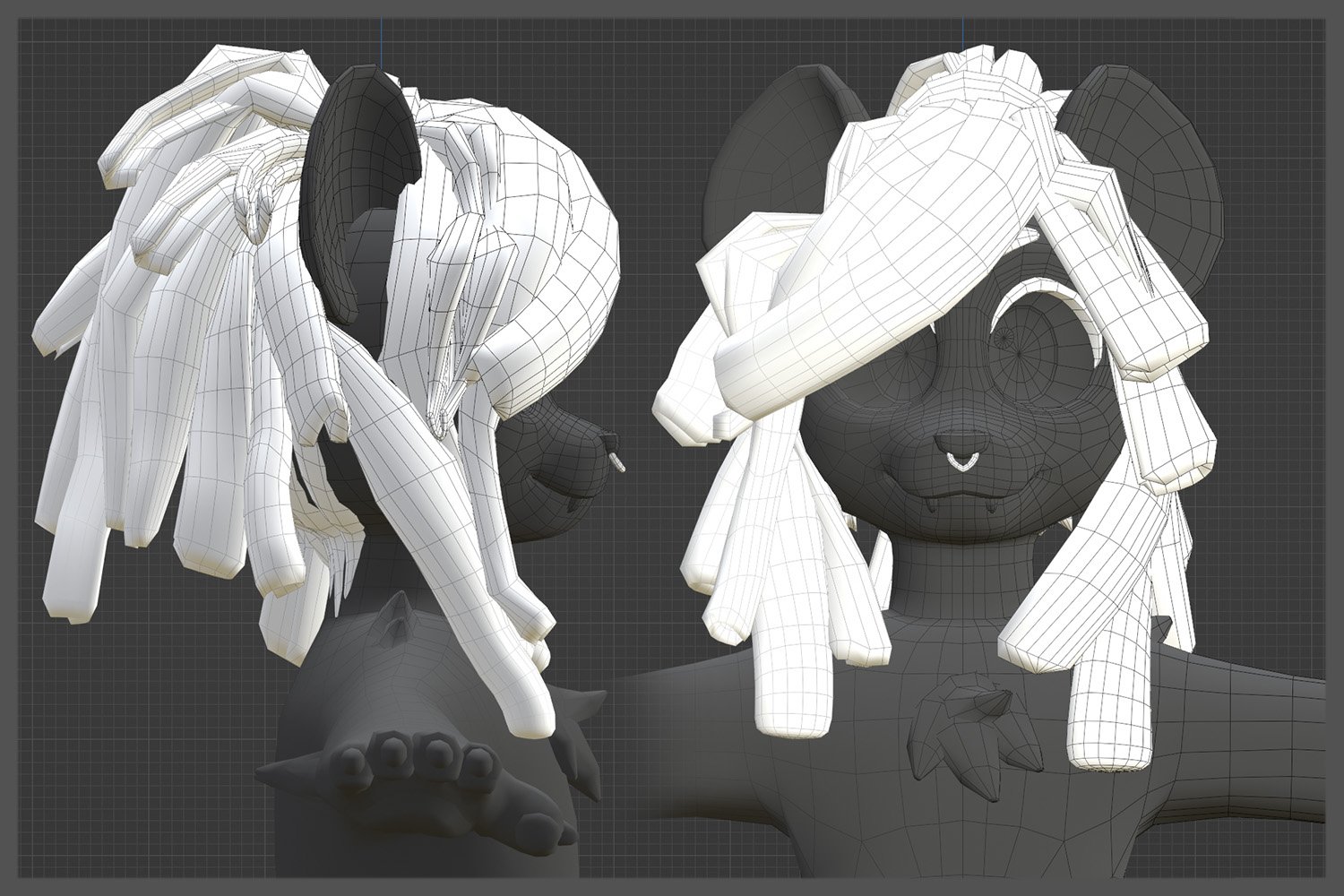 Chunky Dreadlocks for Skip4D Chibi