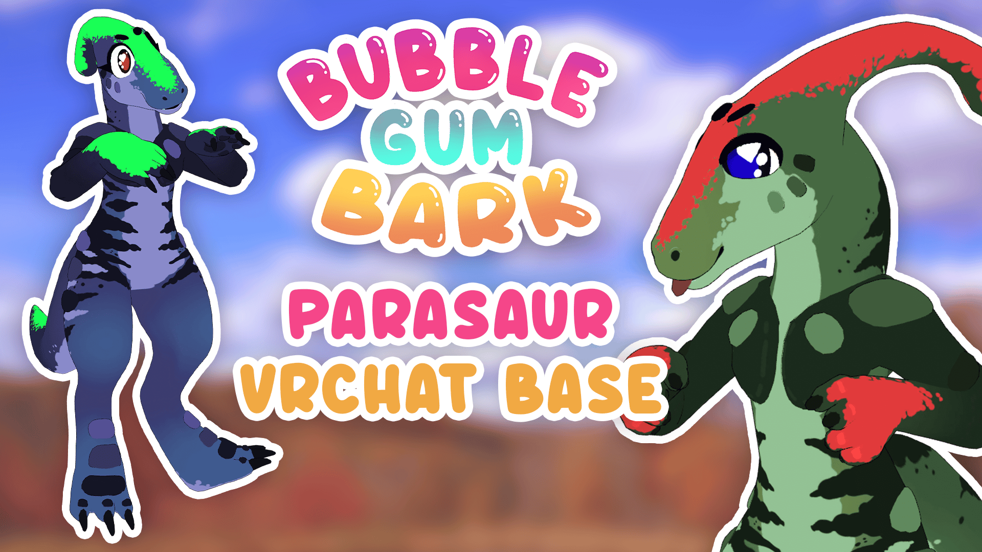 BGB Parasaurolophus VRChat Avatar (Model Jam)