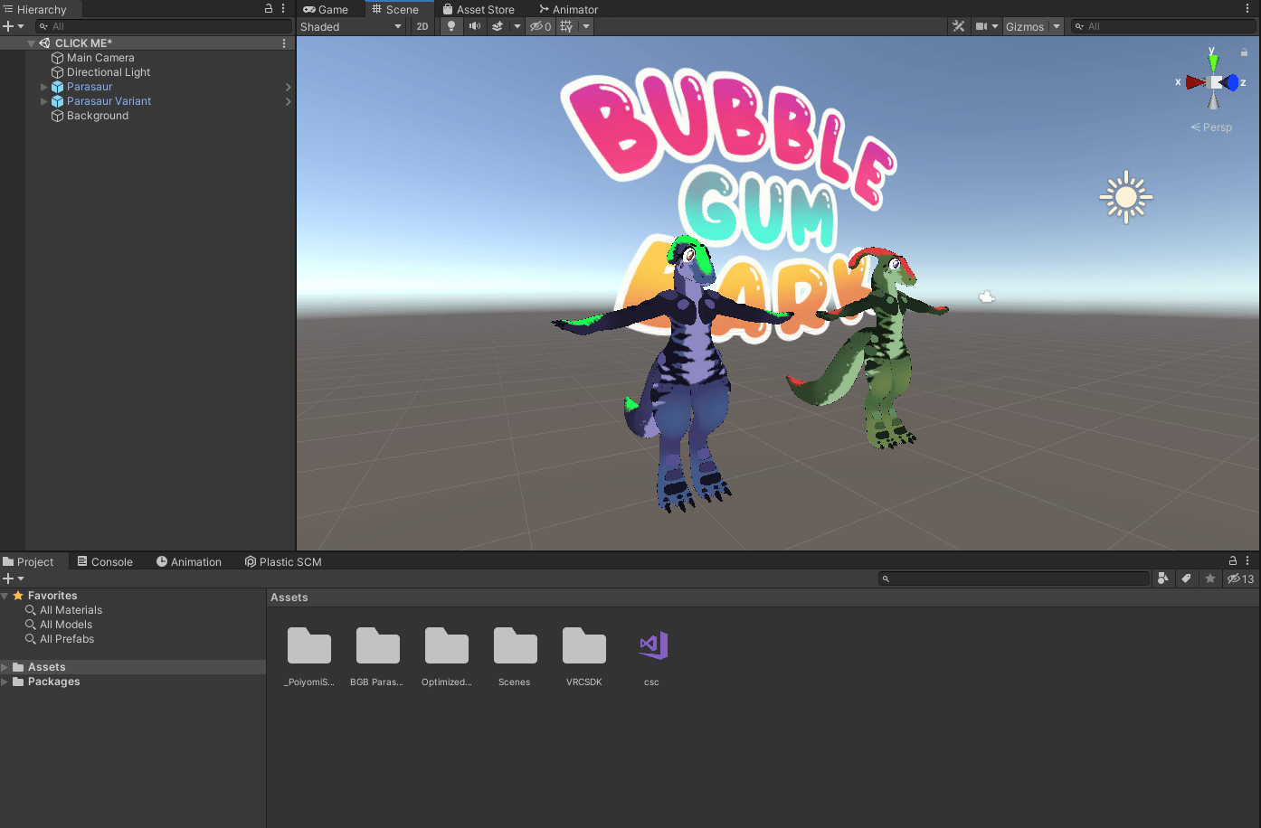 BGB Parasaurolophus VRChat Avatar (Model Jam)