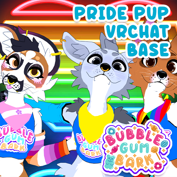 BGB Pride Pup VRChat Avatar Base