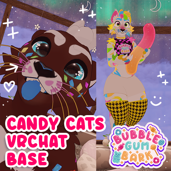 BGB Candy Cat VRChat Avatar Base