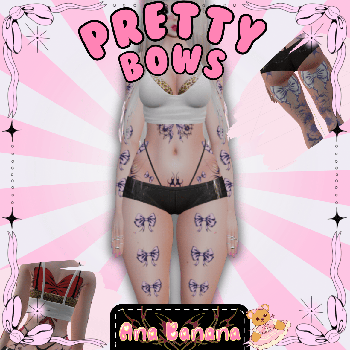 (J:)🎀 Pretty Bows | VrBase Egirl