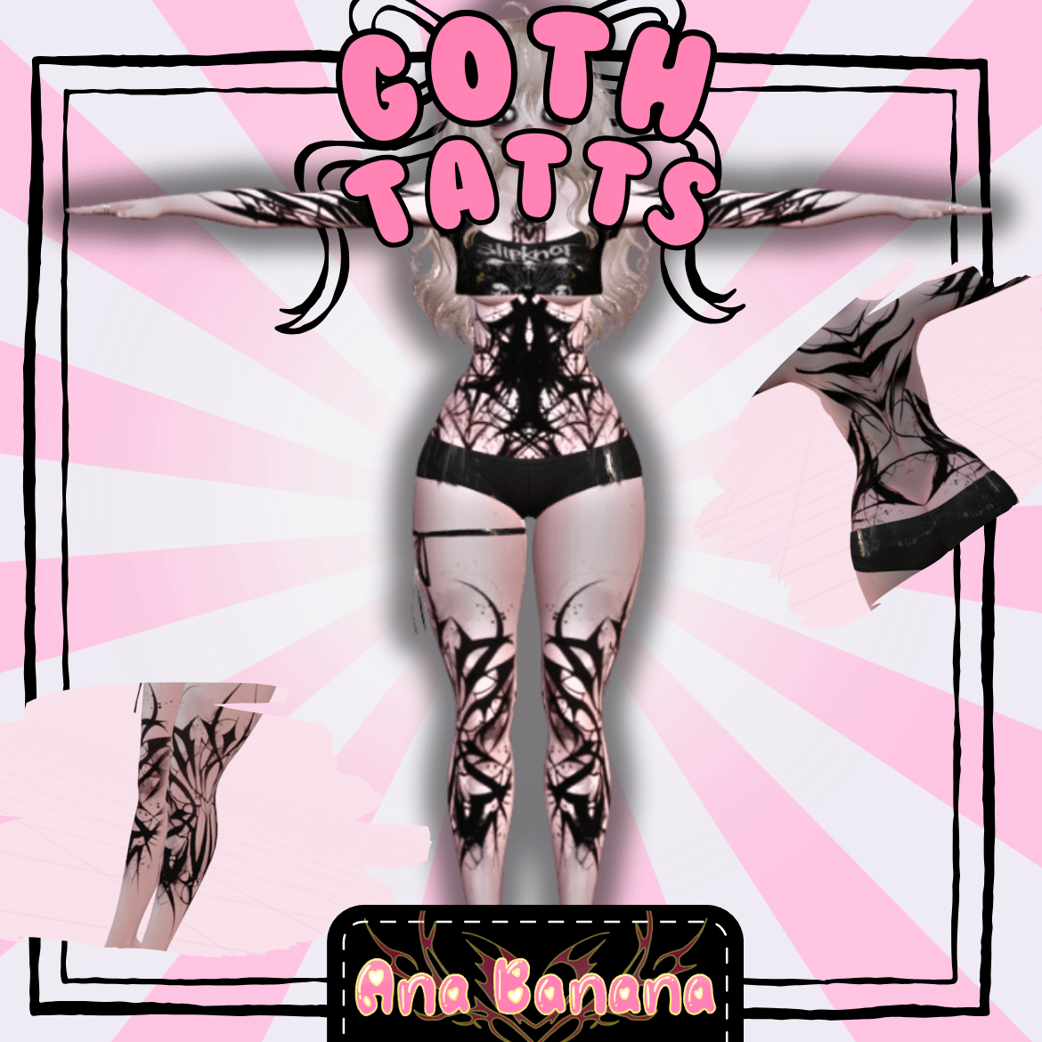 (J:)⛓ Goth Tatts | Vrbase Egirl