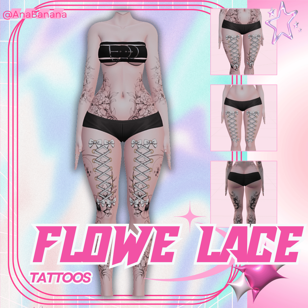 (J:)💐Flower Lace | Vrbase Egirl
