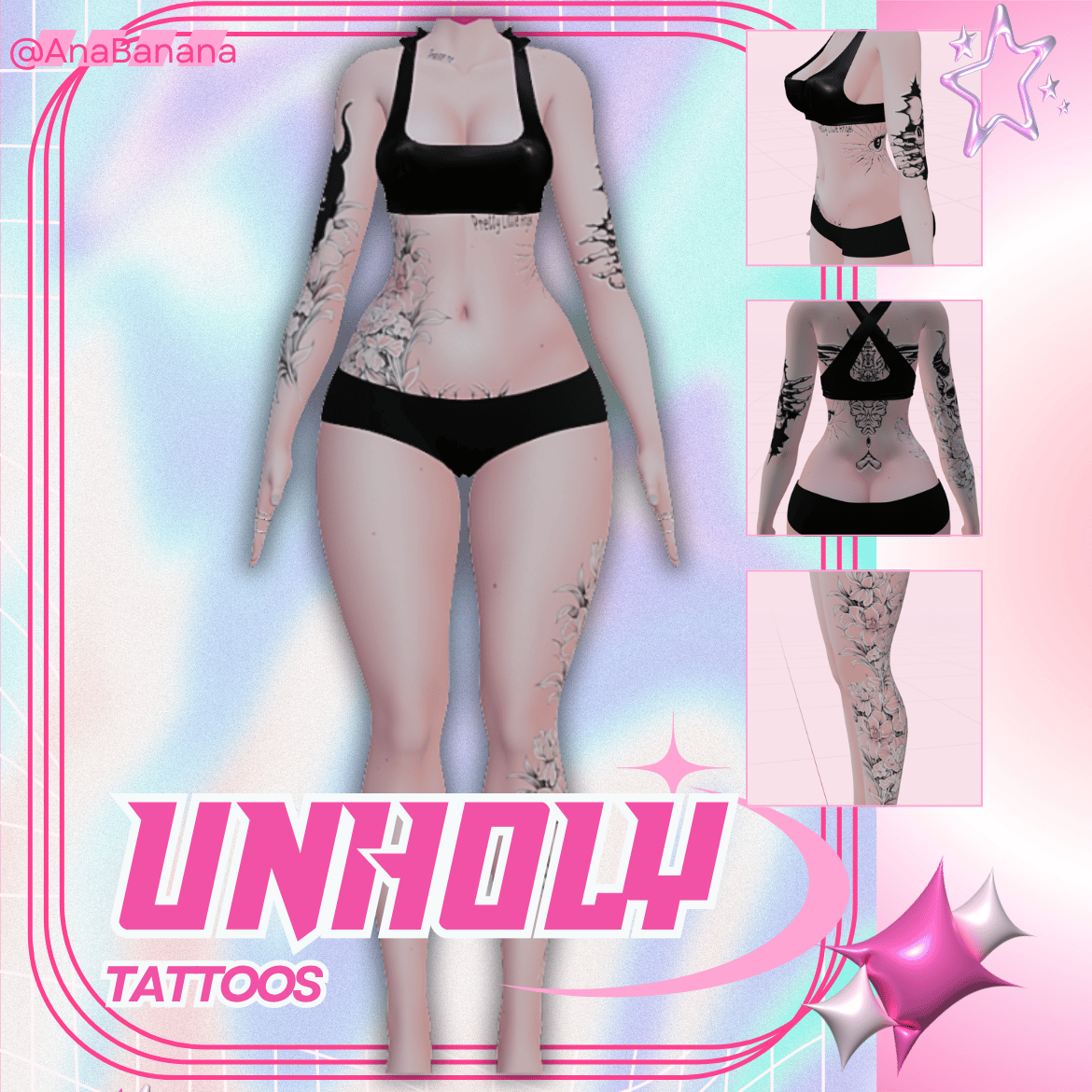 (J:)✝️ Unholy Tatts | Vrbase Egirl