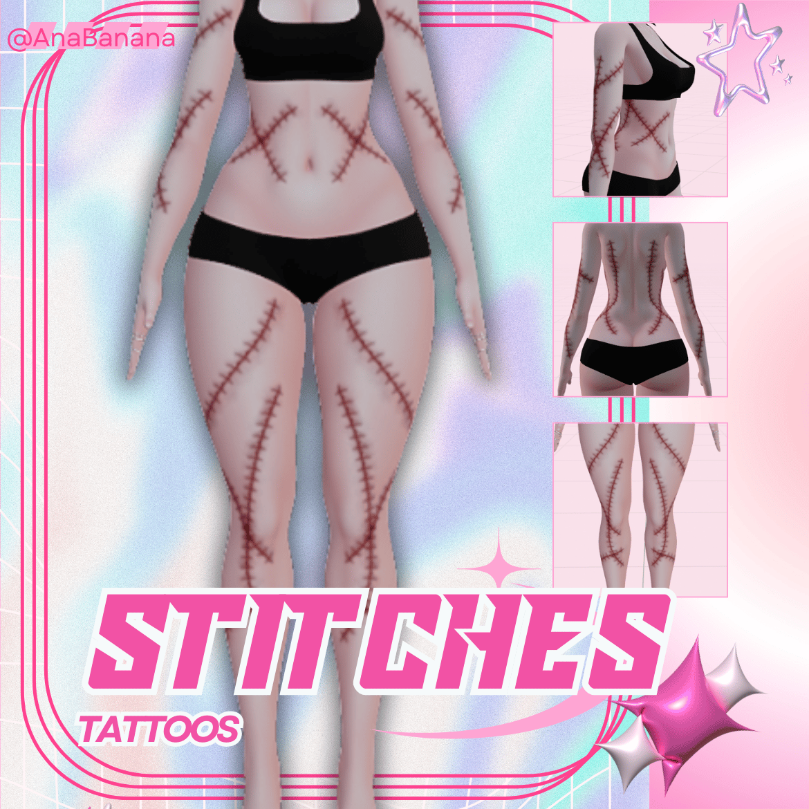(J:)🔪 Stitches Lover Tatts | Vrbase Egirl 