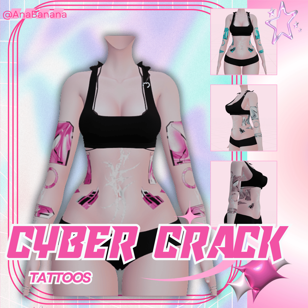 (J:)🤖 Cyber Crack Tatts | Vrbase Egirl