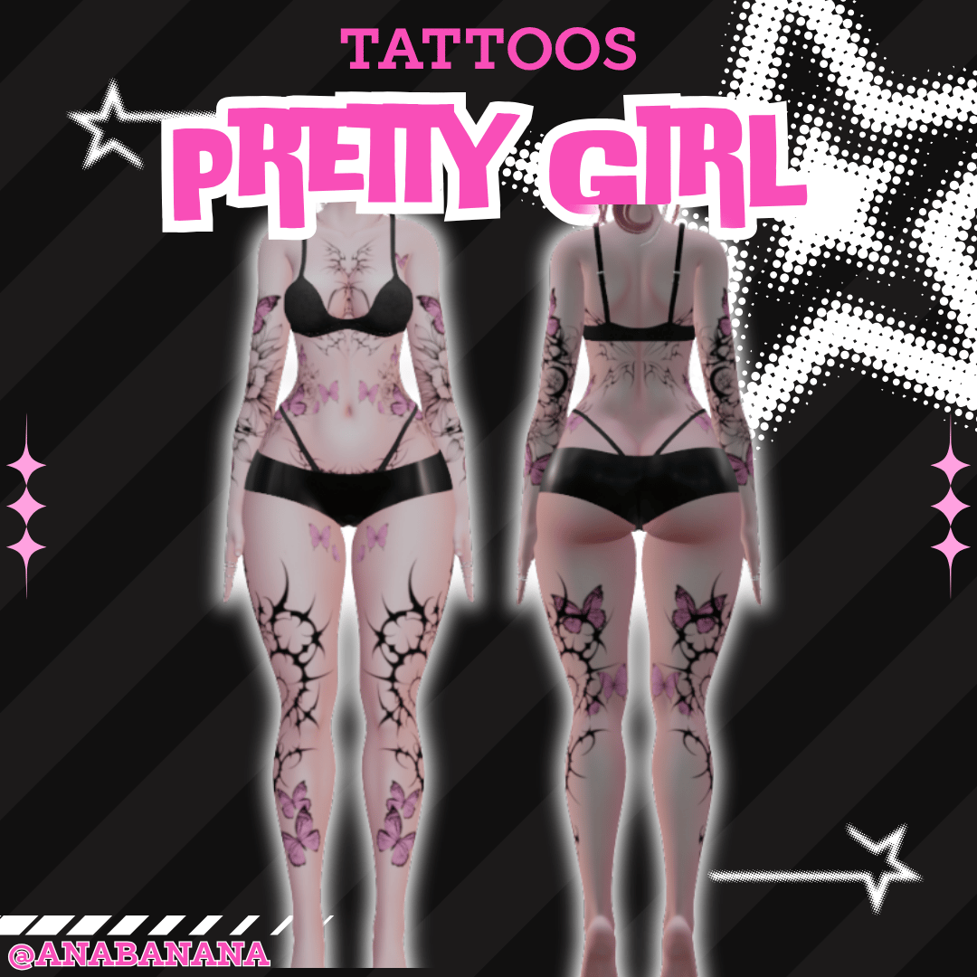 (J:)✨ Pretty Girl Tatts | Vrbase Egirl