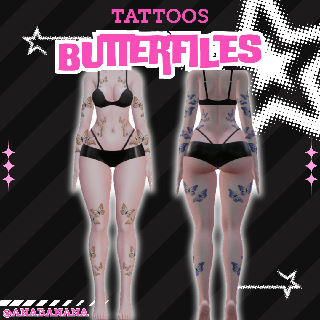 (J:)🦋 Butterflies Tatts | Vrbase Egirl