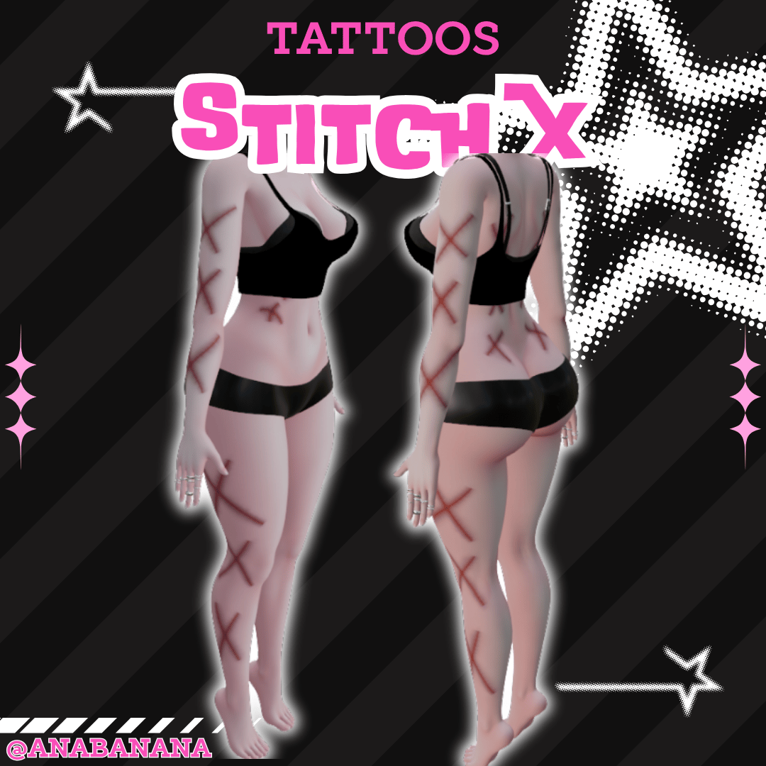 (J:)🧵 Stitch X Tatts | Vrbase Egirl