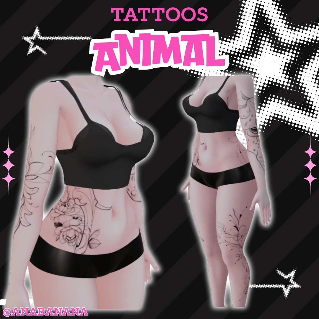 (J:)🐘 Animal Tatts | Vrbase Egirl