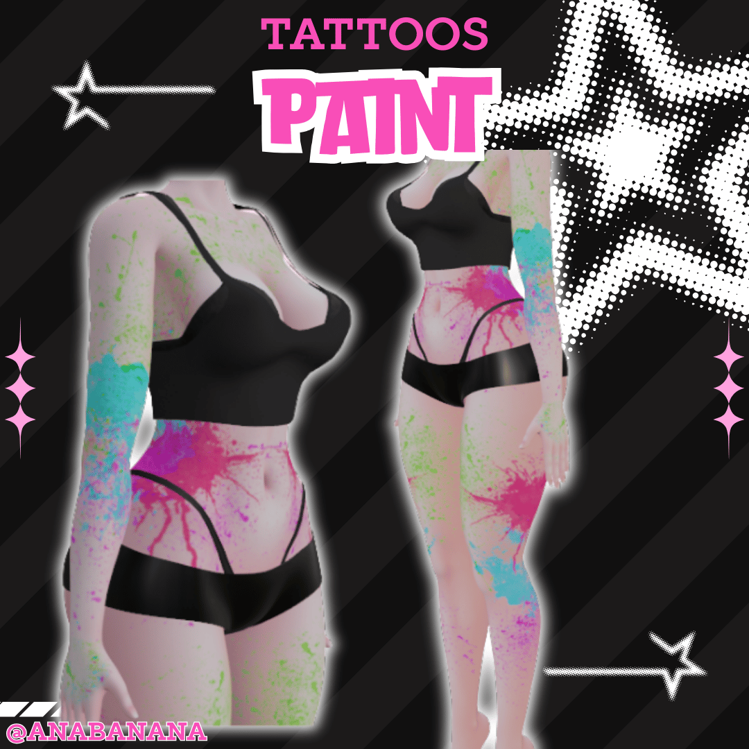 (J:)🎨 Paint Tatts | Vrbase Egirl