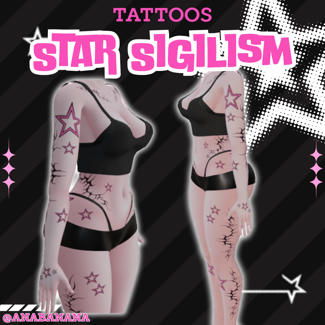 (J:)⭐ Star Sigilism Tatts | Vrbase Egirl