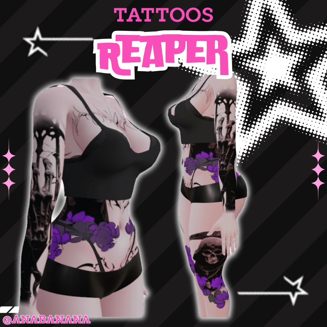 (J:)☠️ Reaper Tatts | Vrbase Egirl