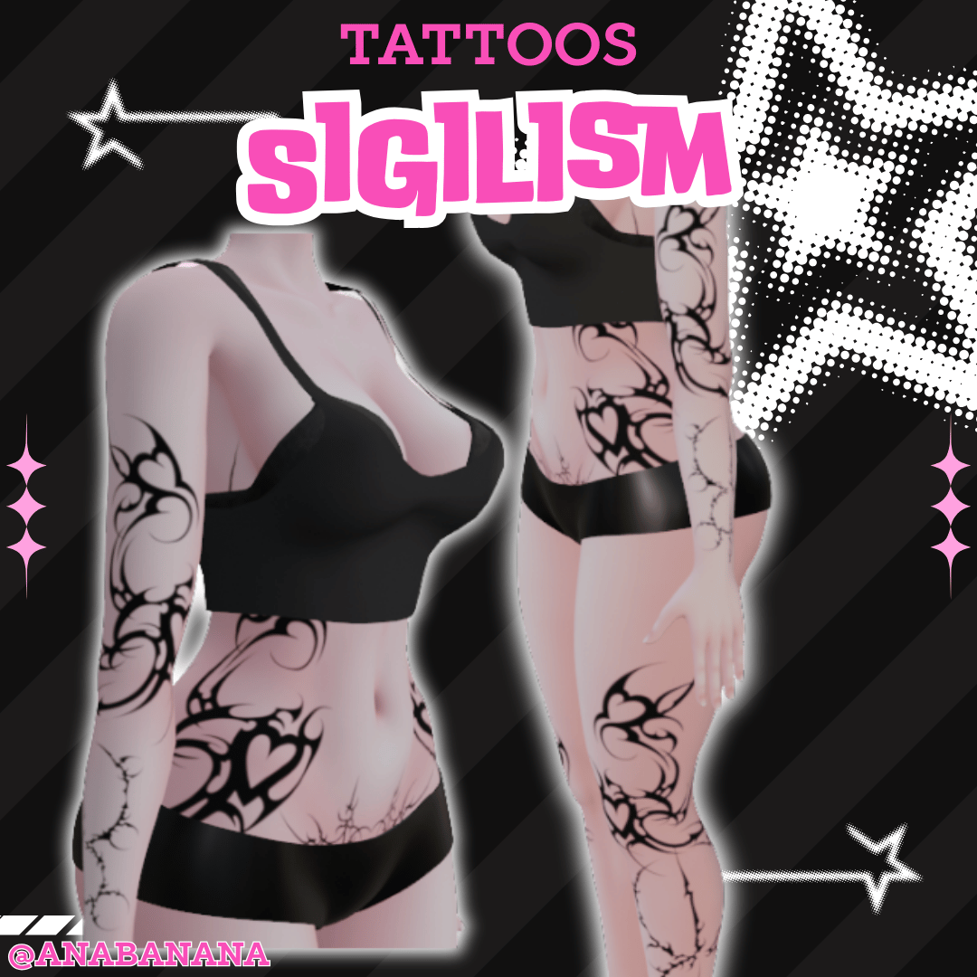 (J:)🖤 Sigilism Tatts | Vrbase Egirl