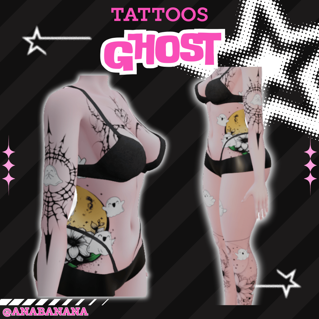 (J:)👻 Ghost Tatts | Vrbase Egirl