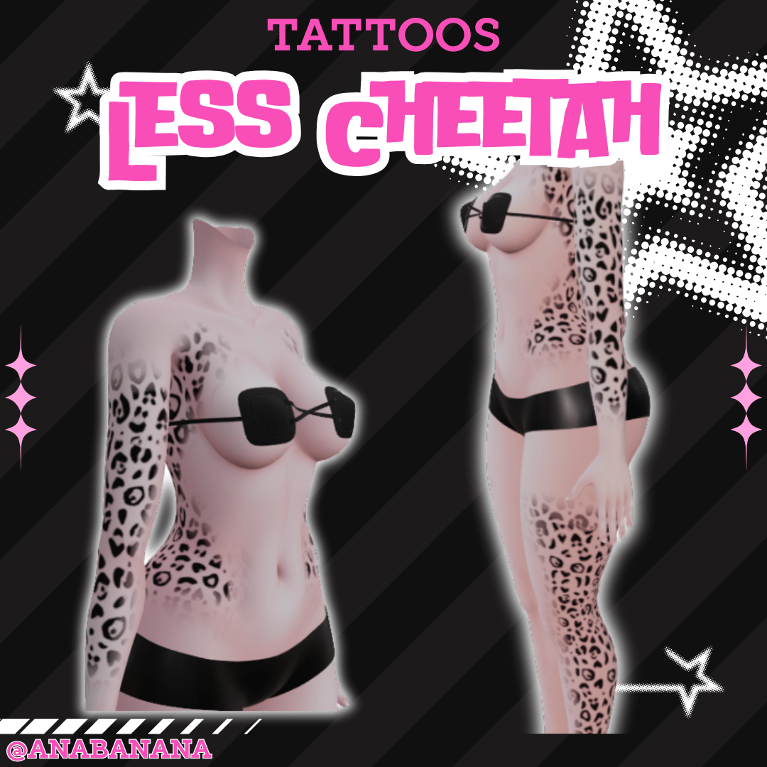 (J:)🐆 Less Cheetah Tatts | Vrbase Egirl