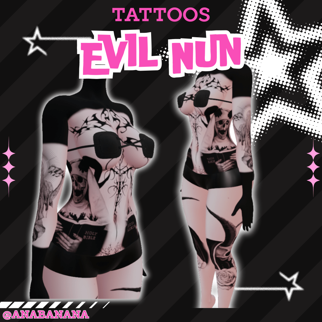 (J:)👿 Evil Nun Tatts | Vrbase Egirl