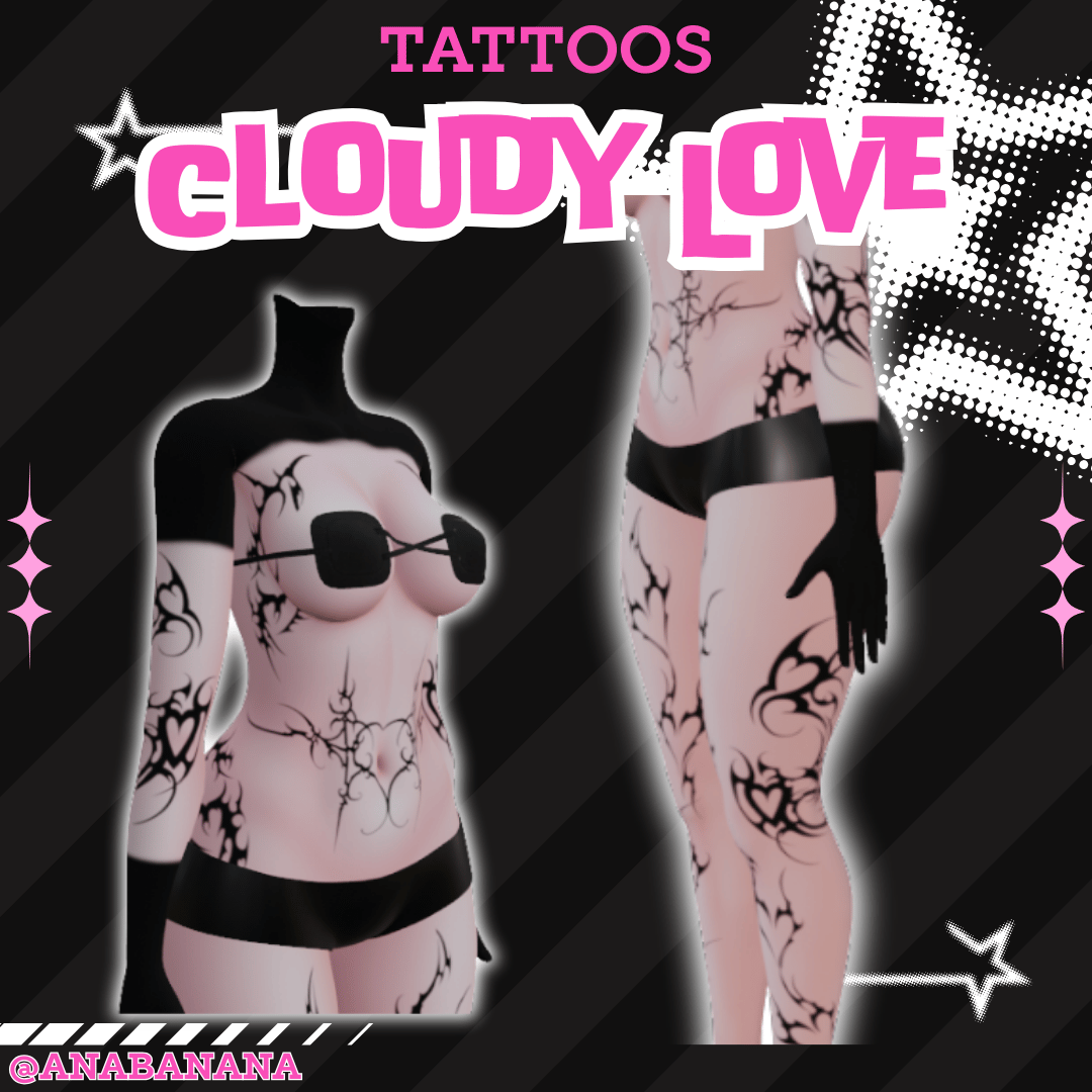 (J:)❤️ Cloudy Love Tatts | Vrbase Egirl