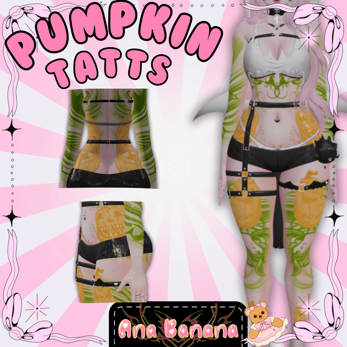 (J:)🎃 Pumpkins Tatts | VrBase Egirl