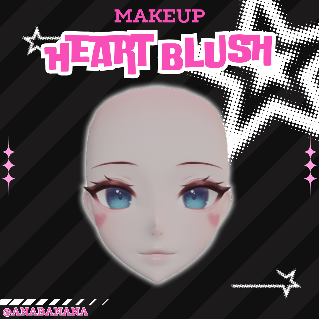 (J:)❤️ Heart Blush Makeup | Cici + Starlight