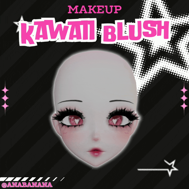 (J:)😊 Kawaii Blush Makeup | Cici + Starlight