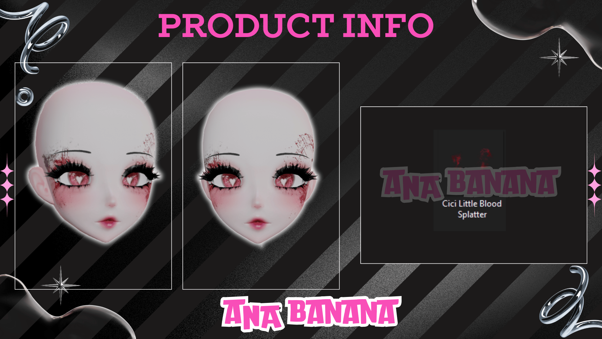 (J:)🩸 Little Blood Splatter Makeup | Cici + Starlight