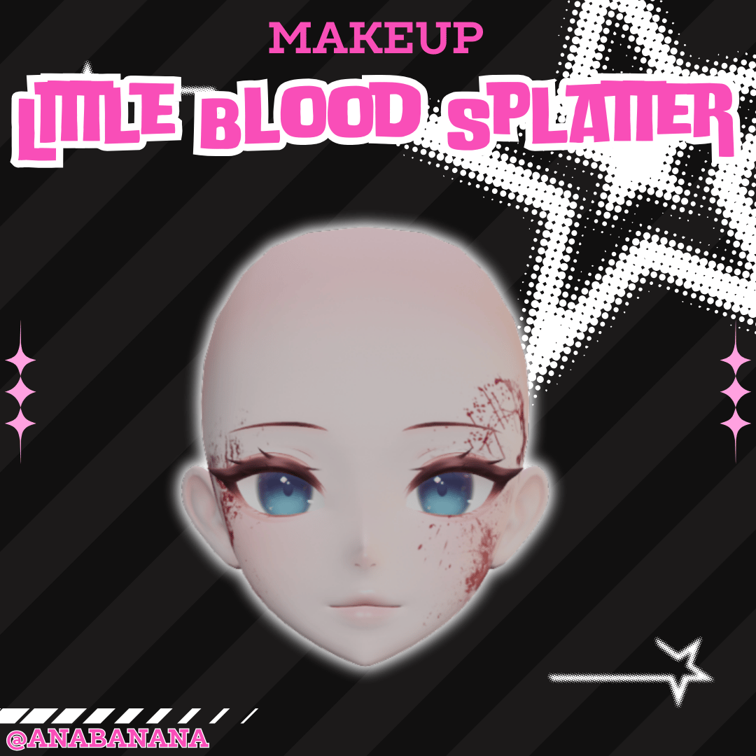 (J:)🩸 Little Blood Splatter Makeup | Cici + Starlight