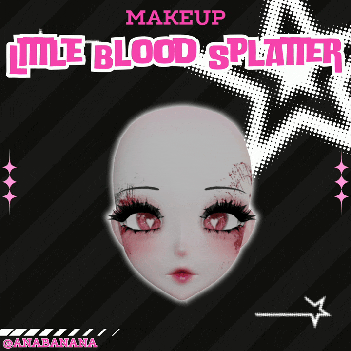 (J:)🩸 Little Blood Splatter Makeup | Cici + Starlight
