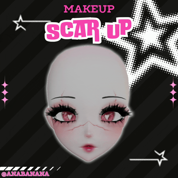 (J:)🩹  Scar Up Makeup | Cici + Starlight