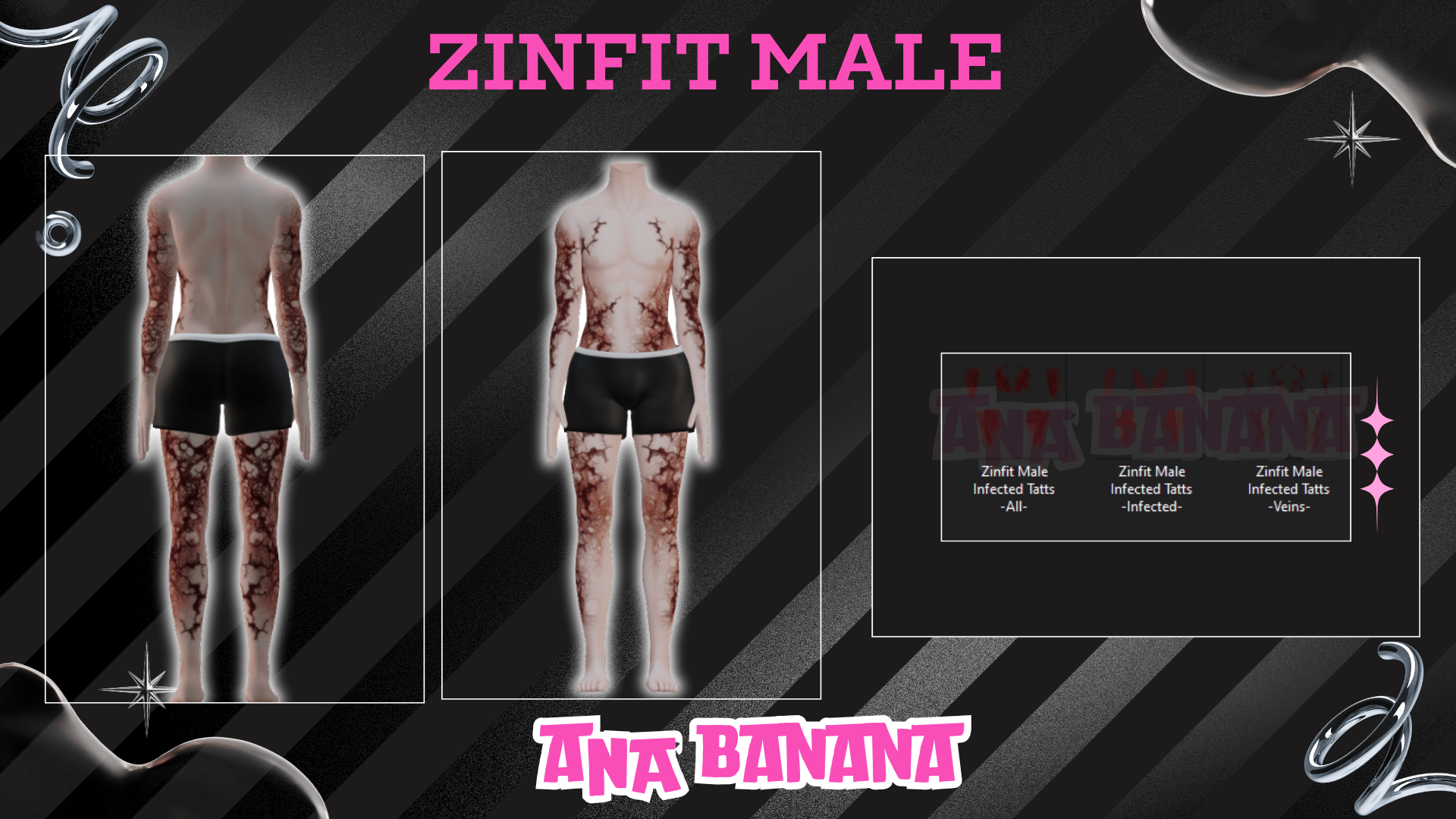 (J:)🧟 Infected Tatts | Egirl + Akii V1 + Zinfit F/M
