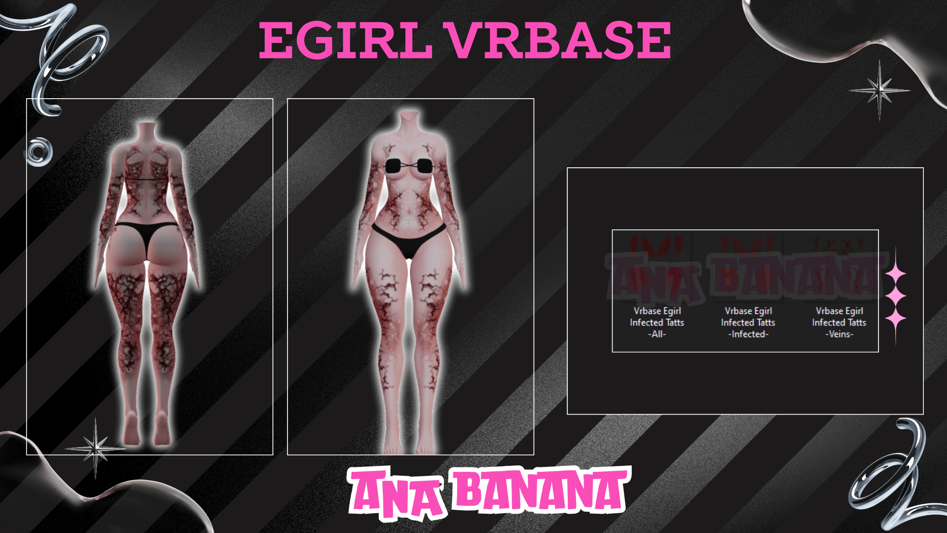 (J:)🧟 Infected Tatts | Egirl + Akii V1 + Zinfit F/M
