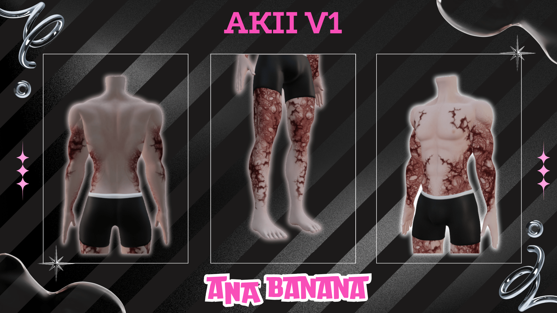 (J:)🧟 Infected Tatts | Egirl + Akii V1 + Zinfit F/M