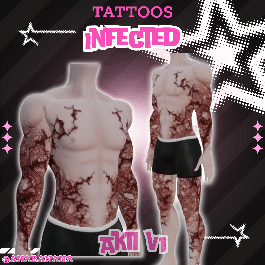 (J:)🧟 Infected Tatts | Egirl + Akii V1 + Zinfit F/M