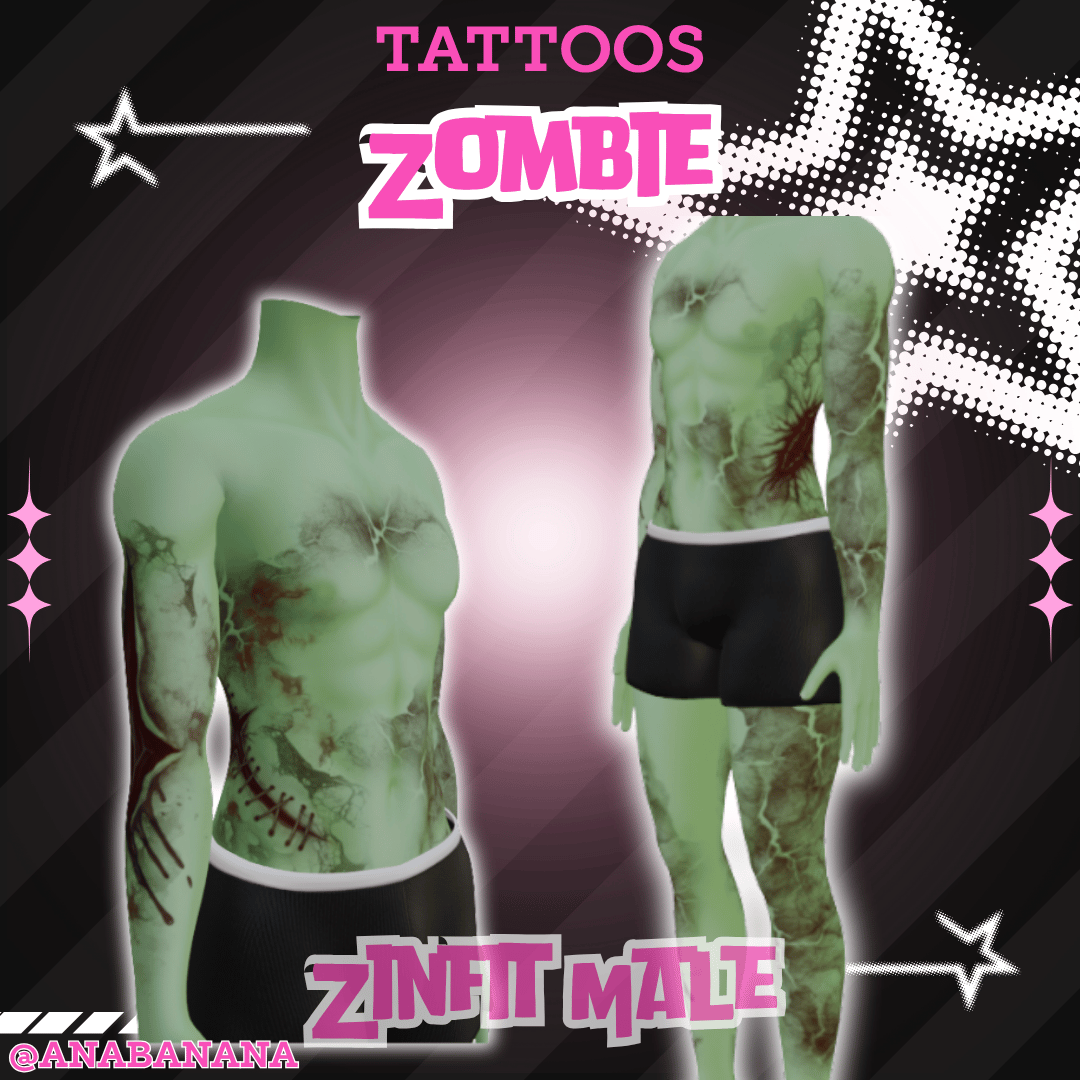 (J:)🧟 Zombie Tatts | Egirl + Akii V1 + Zinfit F/M