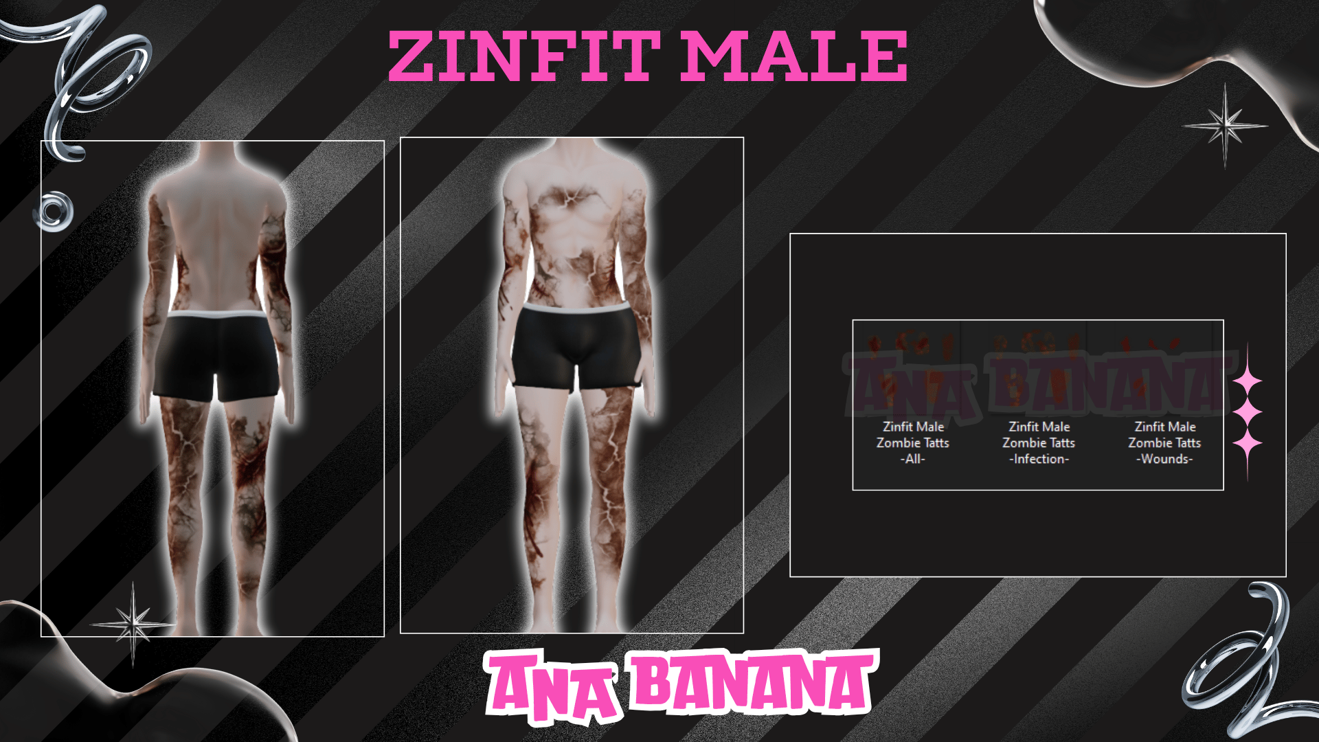 (J:)🧟 Zombie Tatts | Egirl + Akii V1 + Zinfit F/M