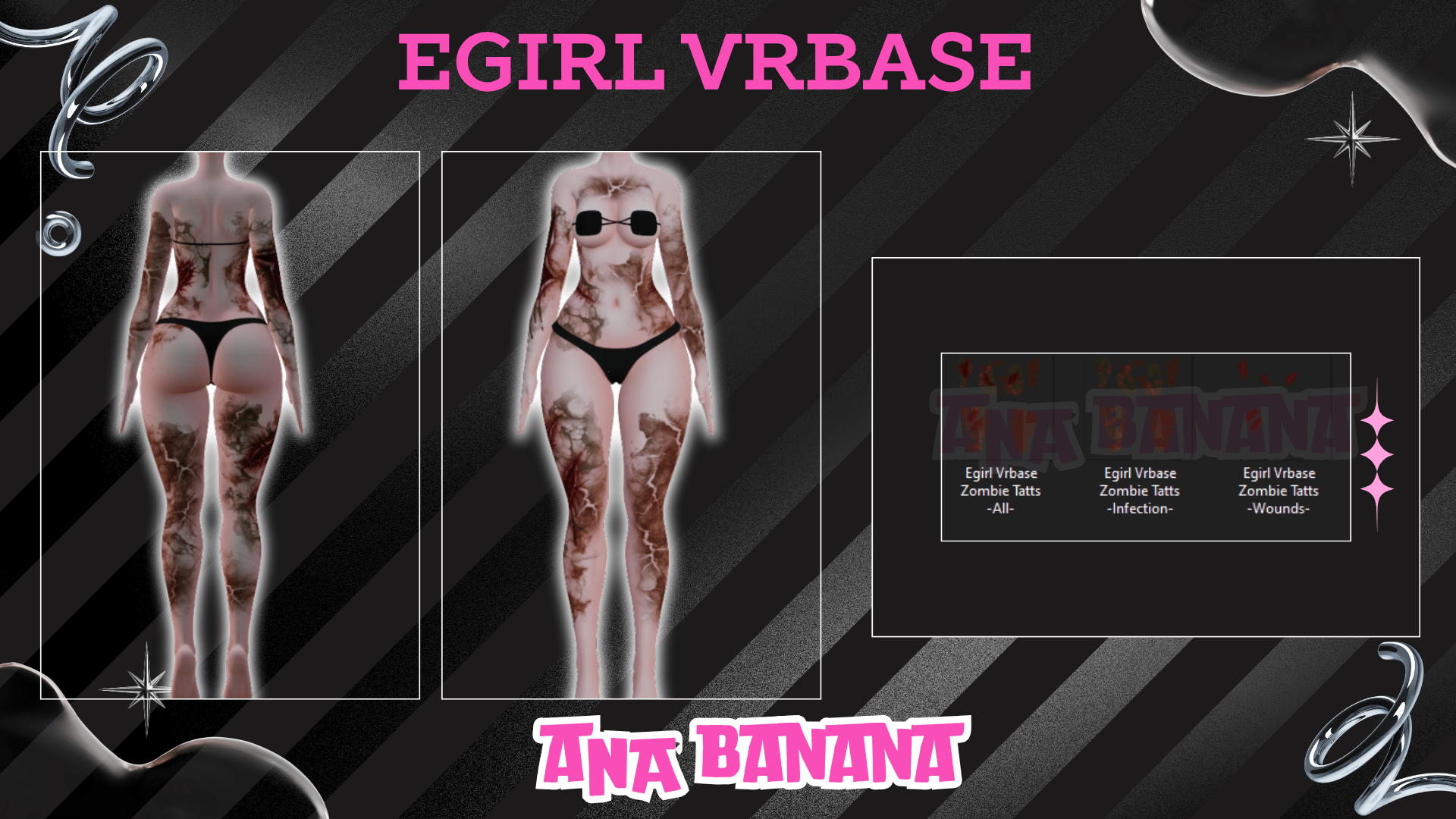 (J:)🧟 Zombie Tatts | Egirl + Akii V1 + Zinfit F/M