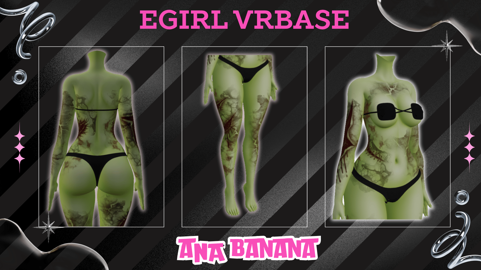 (J:)🧟 Zombie Tatts | Egirl + Akii V1 + Zinfit F/M