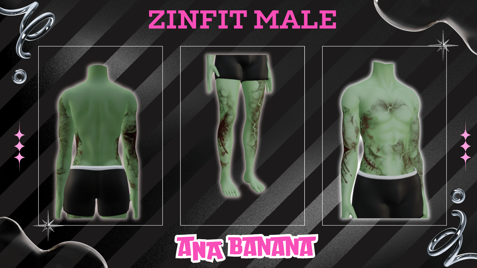 (J:)🧟 Zombie Tatts | Egirl + Akii V1 + Zinfit F/M