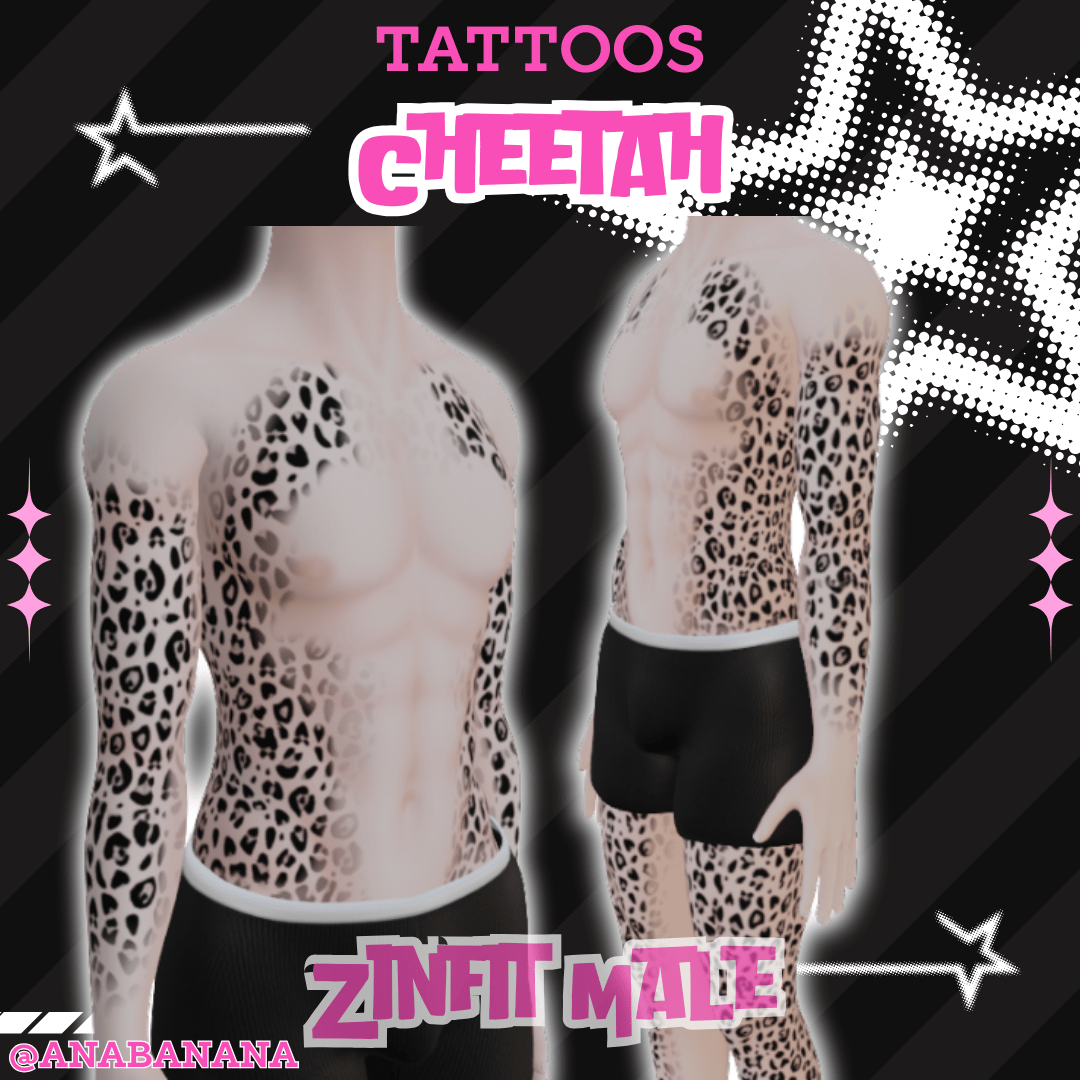 🐆 Cheetah Tatts | Zinfit Male